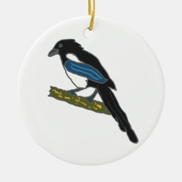 Adorno De Cerámica Magpie