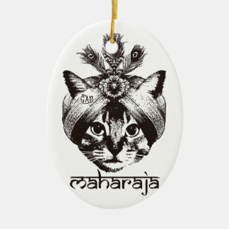 Adorno De Cerámica Maharaja Cat