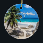 Adorno De Cerámica Mahe Seychelles Carana Beach<br><div class="desc">Mahe Seychelles Carana Beach regalo recuerdos de vacaciones o regalo para los viajeros.</div>