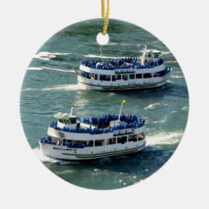 Adorno De Cerámica Maid of the Mist Boat: Cataratas del Niágara (ado