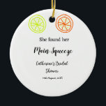 Adorno De Cerámica Main Squeeze limón cítrico ducha de novia agregar<br><div class="desc">diseño</div>