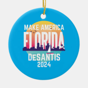 Adorno De Cerámica Make America Florida Ron Desantis 2024