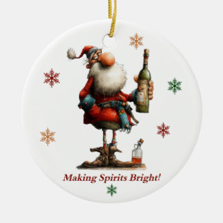 Adorno De Cerámica Making Spirits Bright Ornament