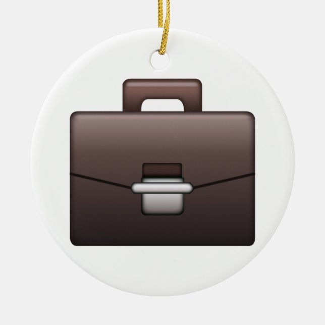 Adorno De Cerámica Maletín - Emoji (Frente)