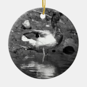 Adorno De Cerámica Mallard Duck Ornament