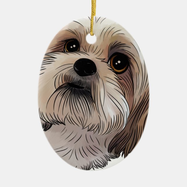 Adorno De Cerámica Malshi Mal-shi (Frente)