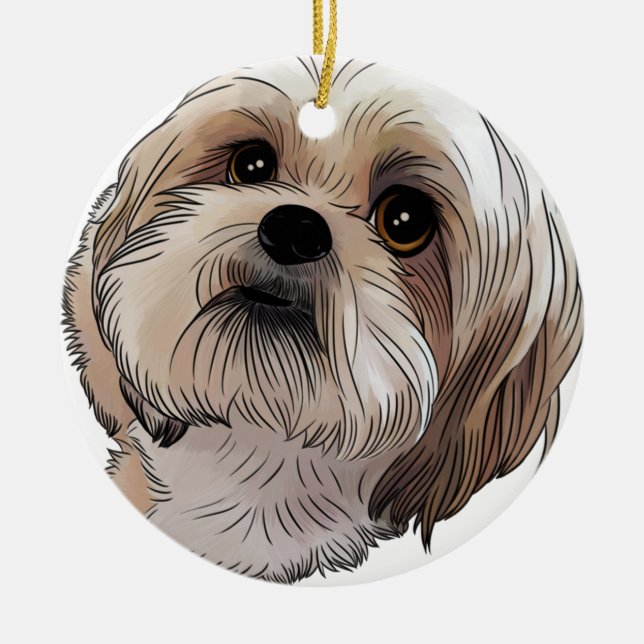 Adorno De Cerámica Malshi Mal-shi (Frente)