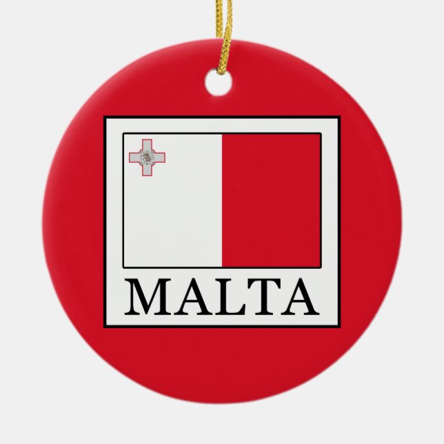 Adorno De Cerámica Malta (Frente)