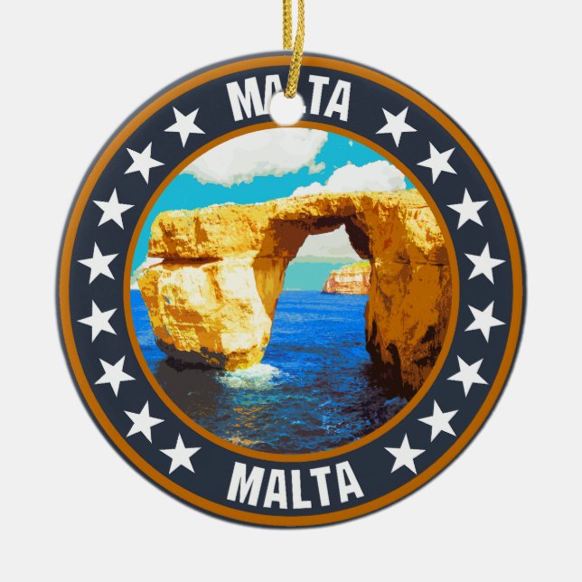 Adorno De Cerámica Malta (Frente)