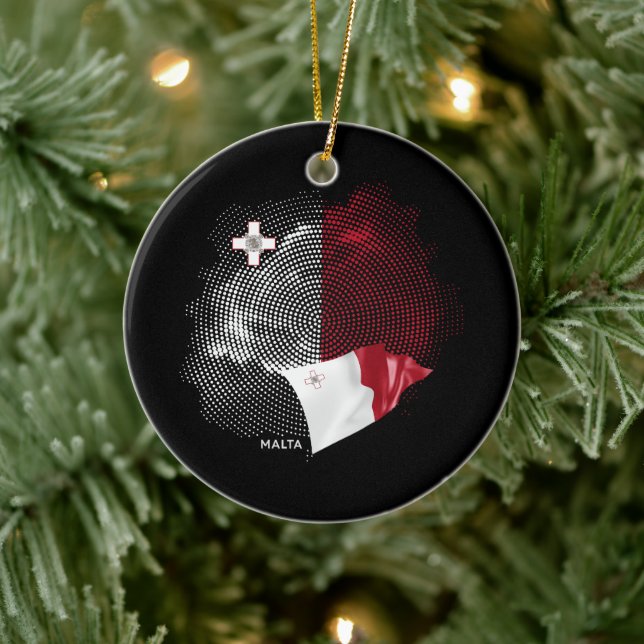 Adorno De Cerámica Malta flag (Árbol)