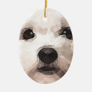 Adorno De Cerámica Maltipoo