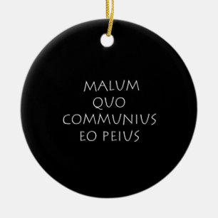 Adorno De Cerámica Malum quo communius eo peius
