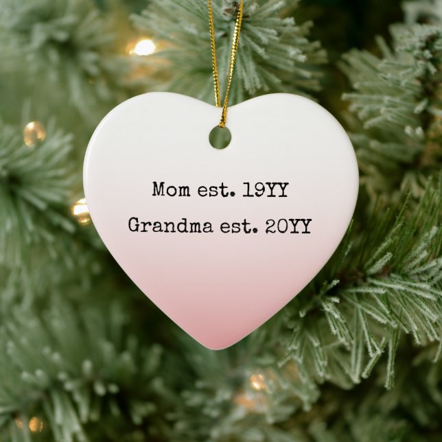 Adorno De Cerámica Mamá Abuela Regalos Establecidos Para La Abuela (Árbol)