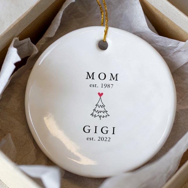 Adorno De Cerámica Mamá | Año Gigi Este. Navidades (Subido por el creador)