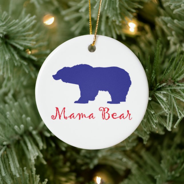 Adorno De Cerámica Mama Bear (Árbol)
