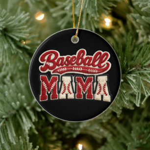 Adorno De Cerámica Mamá de béisbol