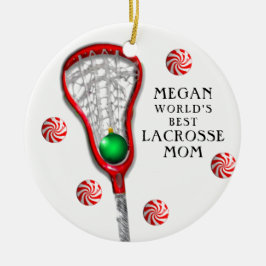 Adorno De Cerámica Mamá de lacrosse