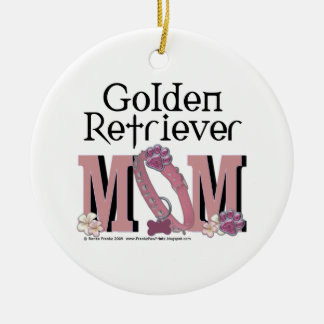 Adorno De Cerámica MAMÁ del golden retriever
