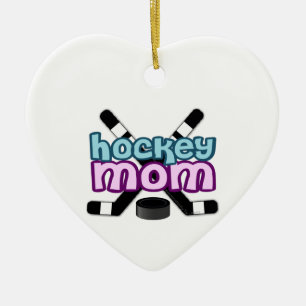Adorno De Cerámica Mamá del hockey