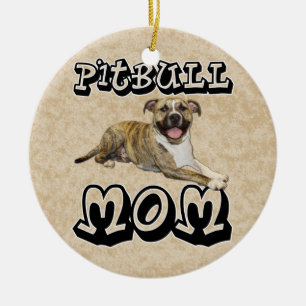 Adorno De Cerámica MAMÁ del pitbull - Tigger