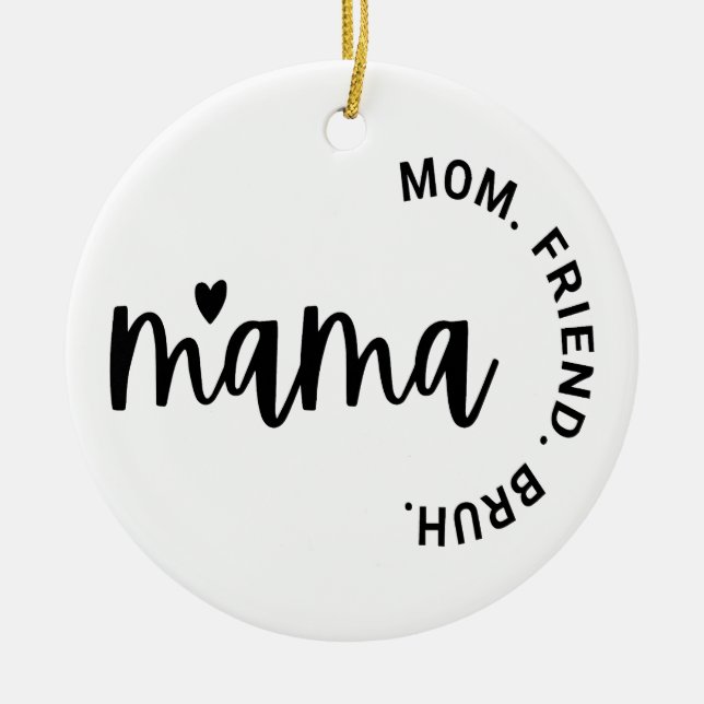 Adorno De Cerámica Mamá, Esposa Mamá Amiga, Día de la Madre, Regalo p (Frente)