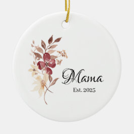 Adorno De Cerámica Mama Est. Year – New Mama Milestone