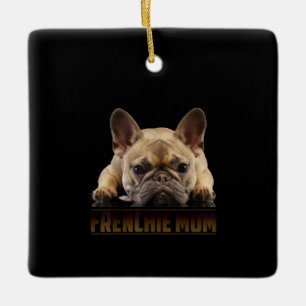 Adorno De Cerámica mamá frenchie regalo de mamá de bulldog francés
