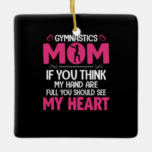 Adorno De Cerámica Mamá Gimnasia de arte