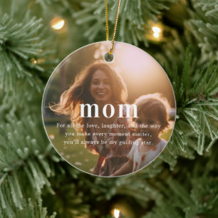 Adorno De Cerámica Mamá Navidades sensacionalistas de Photo Keepsak