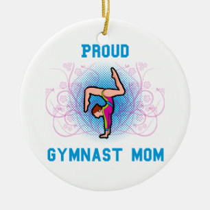 Adorno De Cerámica Mamá orgullosa del gimnasta