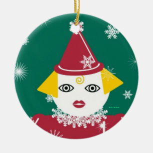 Adorno De Cerámica Mamá Ornament de Martzkin del copo de nieve