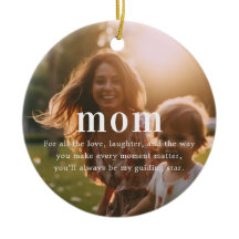Mamá | Recuerdo de Foto Sentimental Navidad