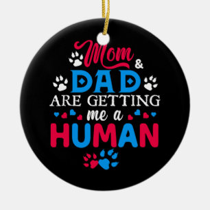 Adorno De Cerámica Mamá Y Papá Me Están Convirtiendo En Un Gato Human