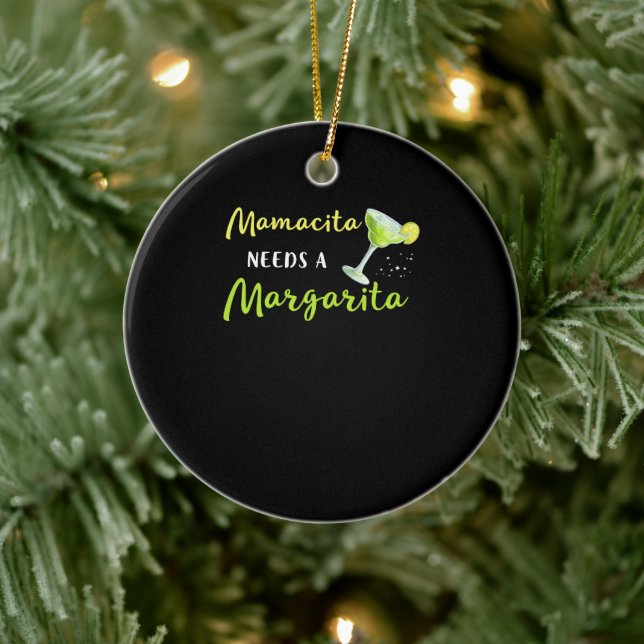 Adorno De Cerámica Mamacita Necesita A Margarita (Árbol)