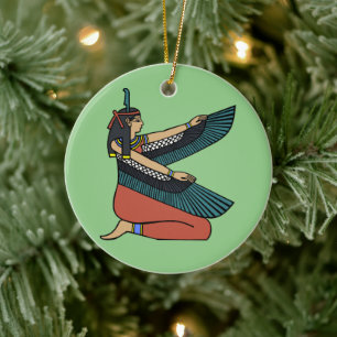 Adorno De Cerámica Mamáes’at (Diosa Egipcia)