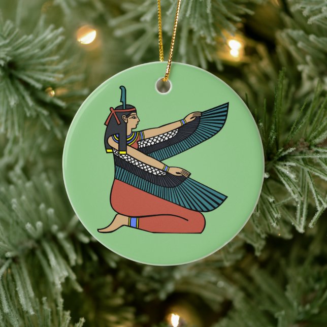 Adorno De Cerámica Mamáes’at (Diosa Egipcia) (Árbol)