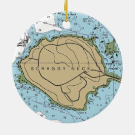 Adorno De Cerámica Mamáes de la Bahía de los Buzzards de cuello escar