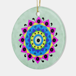 Adorno De Cerámica Mandala