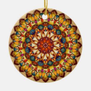 Adorno De Cerámica Mandala Ararat V2