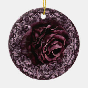 Adorno De Cerámica Mandala de rosa 