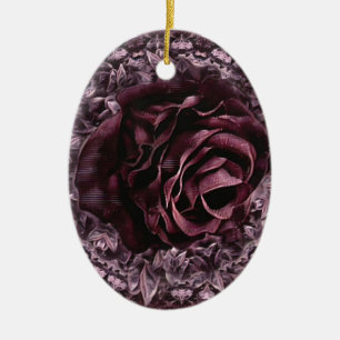 Adorno De Cerámica Mandala de rosa 