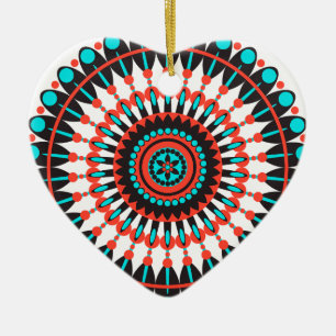 Adorno De Cerámica Mandala nativa norteamericana