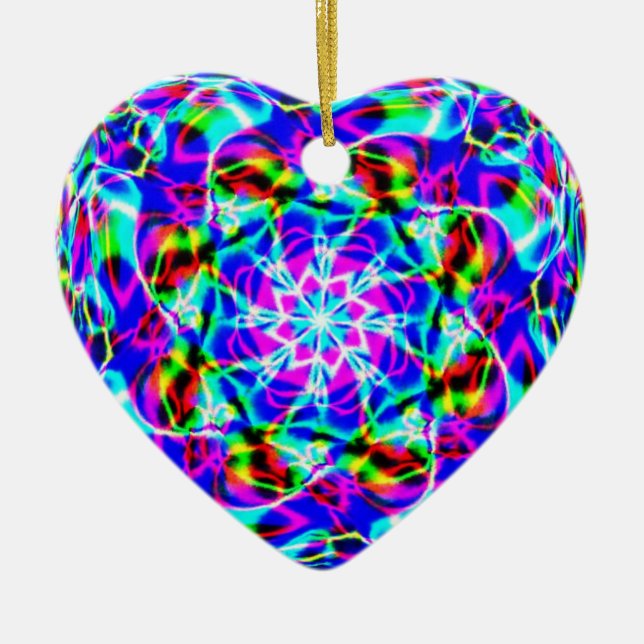 Adorno De Cerámica Mandala púrpura (Frente)