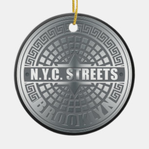 Adorno De Cerámica Manhole Covers Brooklyn