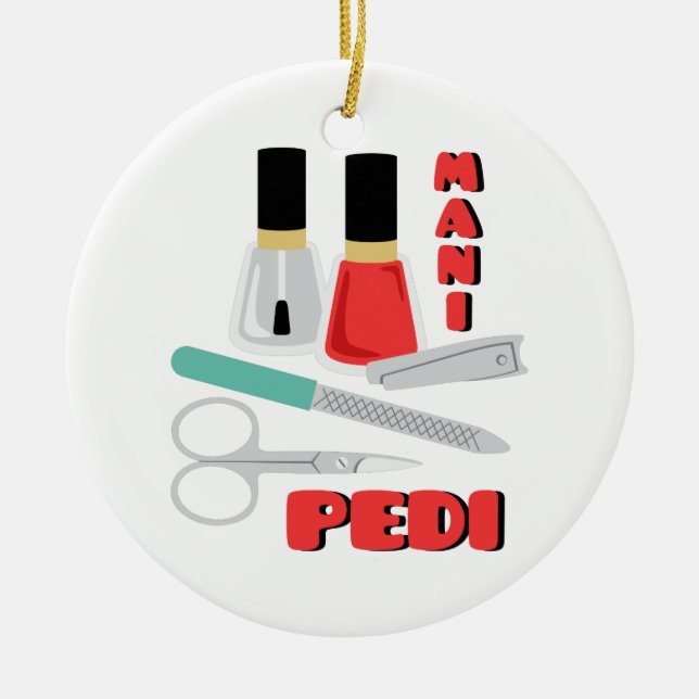 Adorno De Cerámica Mani Pedi (Frente)