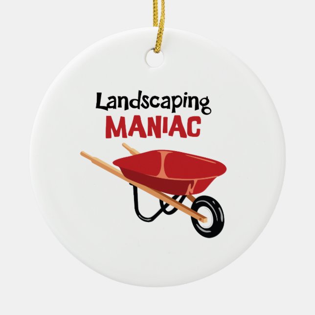 Adorno De Cerámica Maniac paisajista (Frente)