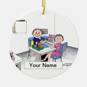 Adorno De Cerámica Manicurista - Hombre