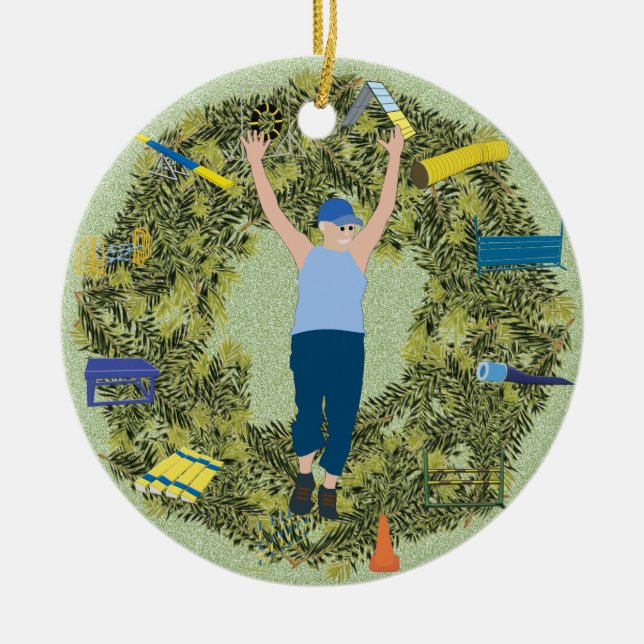 Adorno De Cerámica Manipulador 2 de la agilidad de la guirnalda de (Frente)