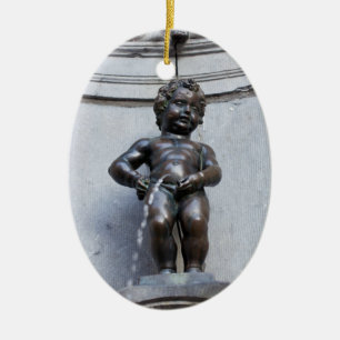 Adorno De Cerámica Mannekin Pis en Bruselas