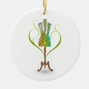 Adorno De Cerámica Mannequina Seamstress / Dressmaker Mannequin